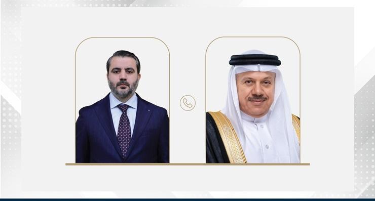 وزير الخارجية البحريني يجري اتصالًا هاتفيًا مع وزير الخارجية السوري
