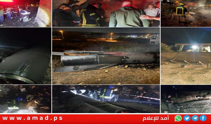شهيد في أريحا.. سقوط شظايا الصواريخ الإيرانية في عدد من مدن الضفة- فيديو