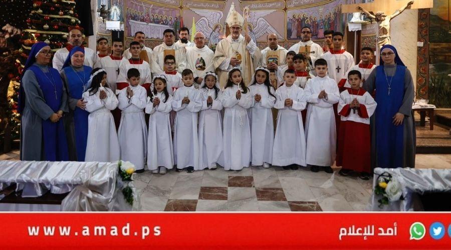 إقامة قداس الميلاد بالكنيسة الكاثوليكية الوحيدة في غزة التي قصفها جيش الاحتلال