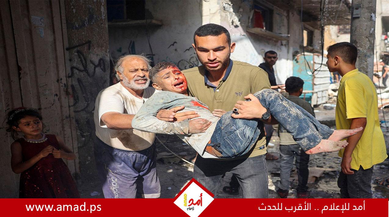 غزة: وفاة 9 نازحين وإصابة 14وفقدان آخرين جراء انهيار بناية تضررت جراء الحرب