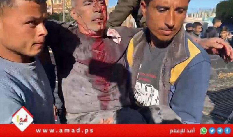 جرحى جراء قصف إسرائيلي استهدف المغراقة وسط غزة