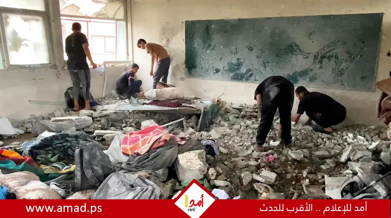 4 شهداء و15 مصابا في قصف جيش الاحتلال مدرسة تؤوي نازحين ببيت لاهيا