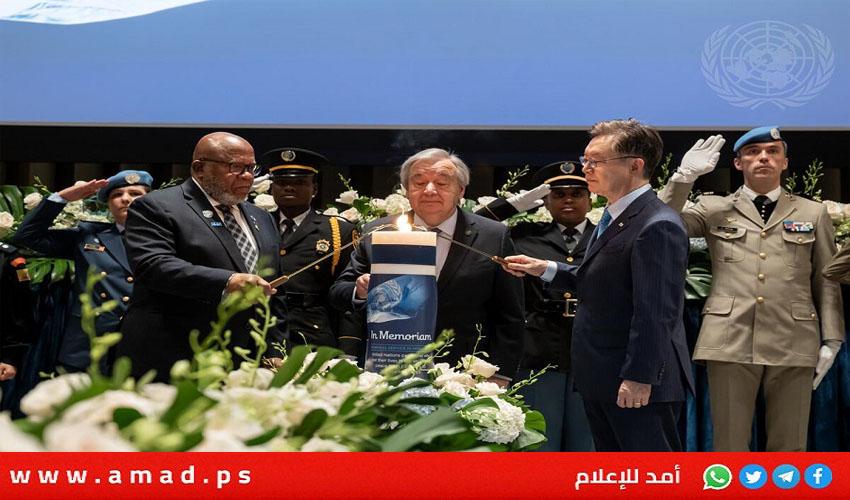 غوتيريش يكرم ذكرى موظفي الأمم المتحدة الذين قتلوا عام 2023 منهم 135 في غزة