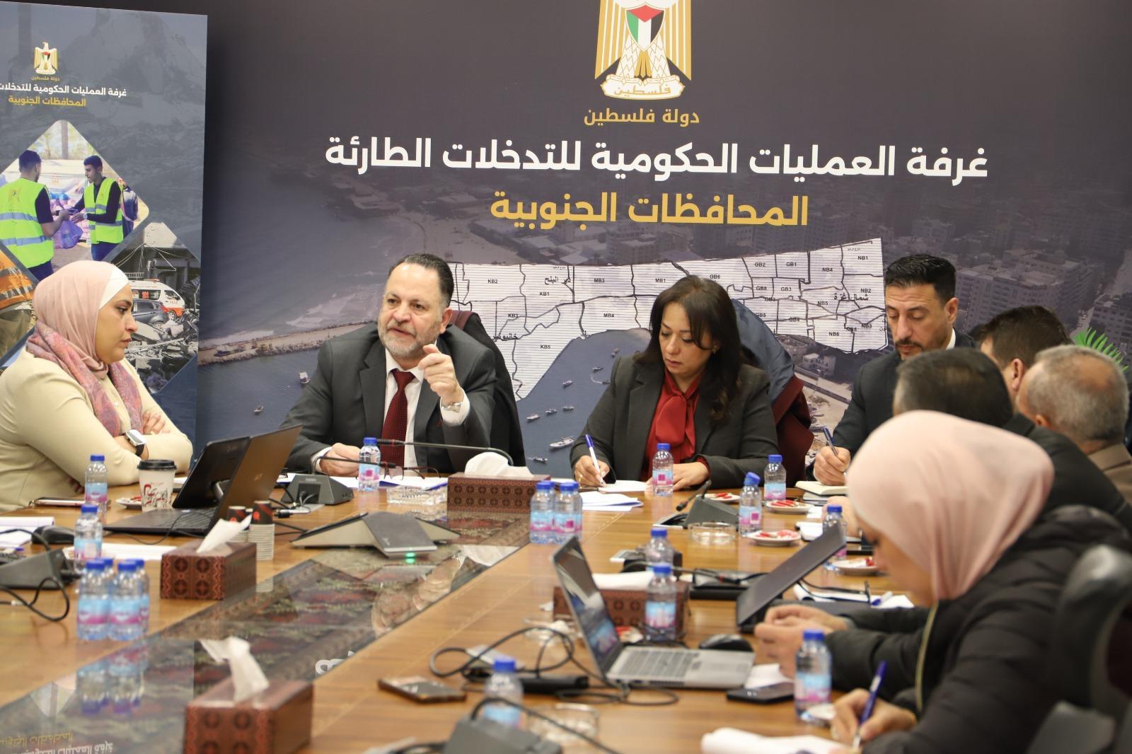 غرفة العمليات الحكومية تحذر من كارثة إنسانية وبيئية في قطاع غزة