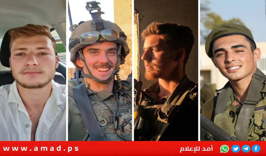 مواقع عبرية تعترف بمقتل 4 جنود من قوات الاحتلال في رفح