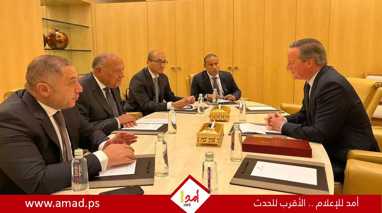 وزير خارجية مصر يؤكد أهمية التحرك الدولى لتحقيق الوقف الفورى لإطلاق النار فى غزة
