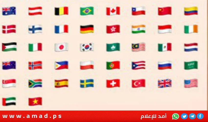 تحديث في "آيفون"..لأول مرة علم فلسطين يظهر ضمن الرموز الأساسية