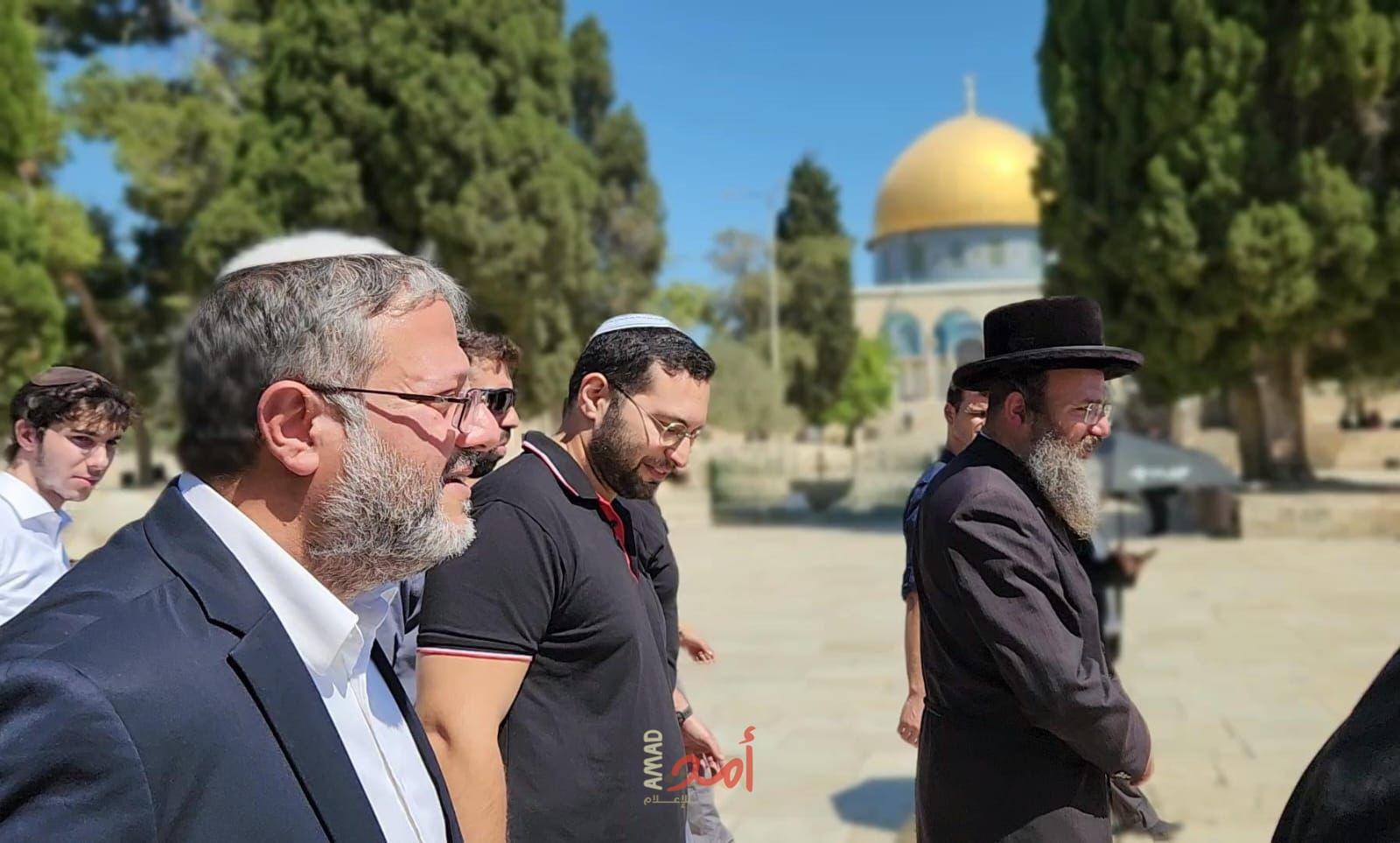 محدث - إدانة فلسطينية لقيام الإرهابي بن غفير اقتحام المسجد الأقصى - فيديو