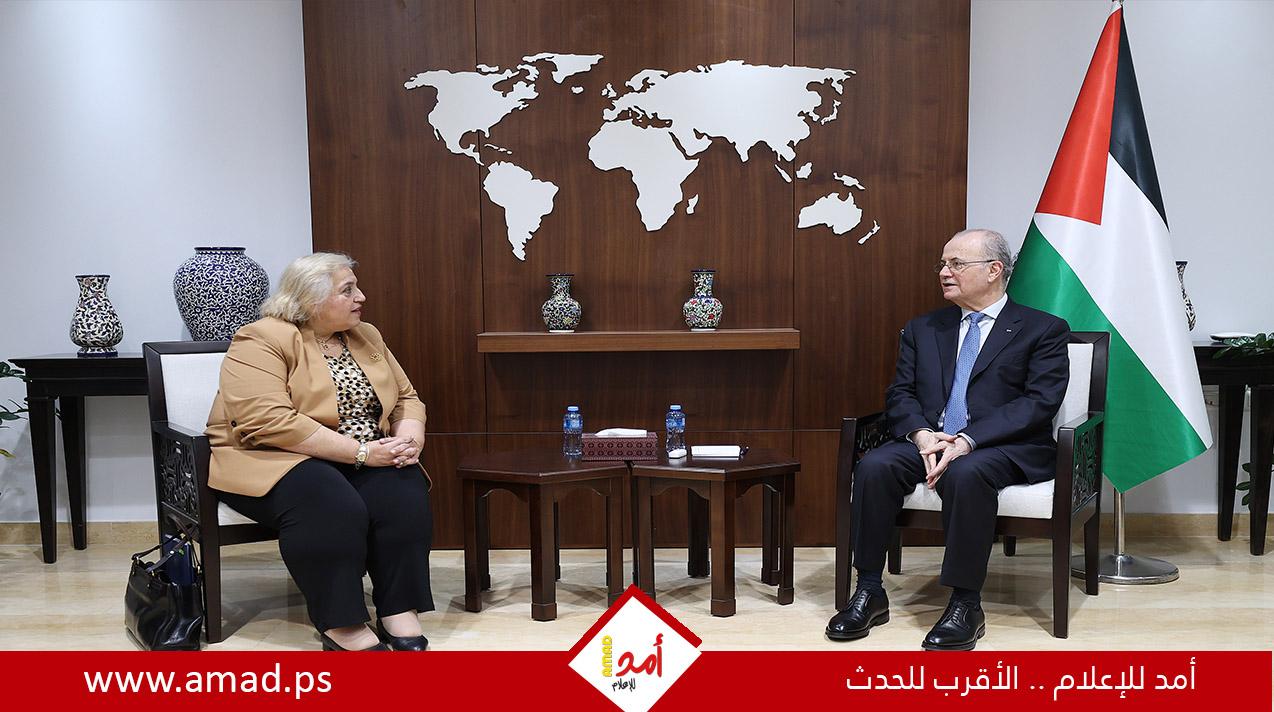 مصطفى يؤكد وجوب وقوف المجتمع الدولي عند مسؤولياته بوقف جرائم الاحتلال