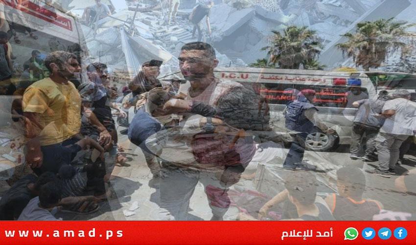 استشهاد 47 مواطنا في قصف جيش العدو للمنطقة الوسطى بقطاع غزة