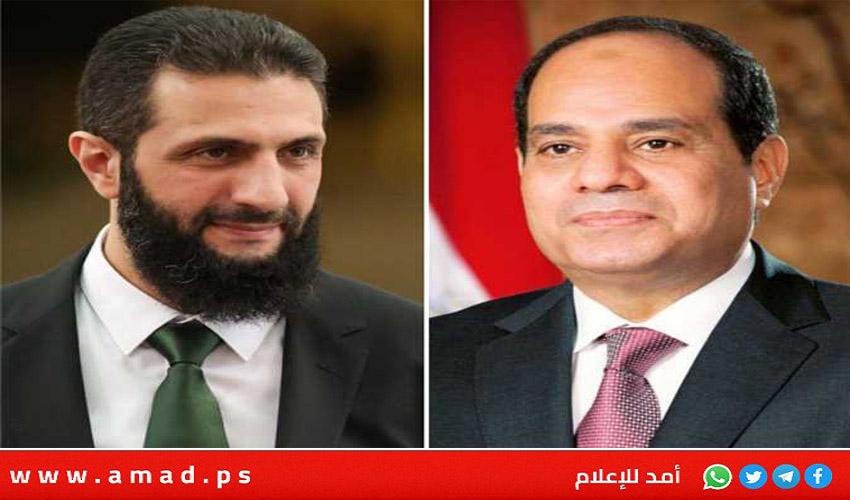 الشرع يتلقى دعوة من السيسي للمشاركة في القمة العربية الطارئة بمصر