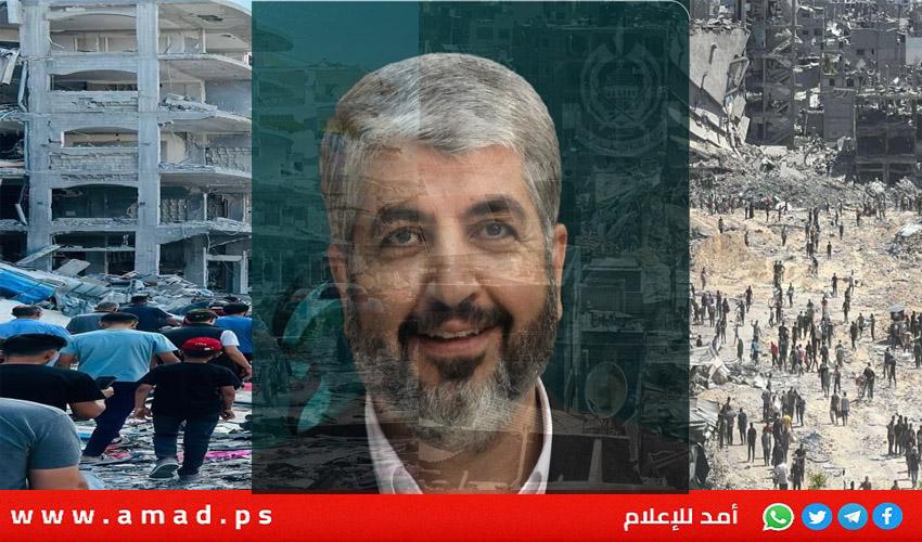 في مقابلة مع نيويورك تايمز..مشعل: "حماس لها اليد العليا" في حرب غزة..والدمار هو ثمن التحرير