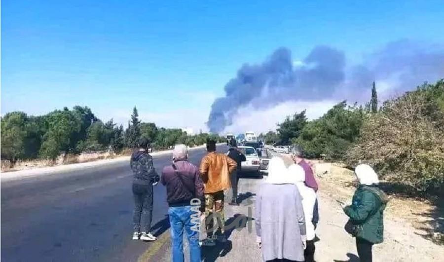 سوريا: طائرات جيش الاحتلال تستهدف قافلة جنوب حمص- فيديو