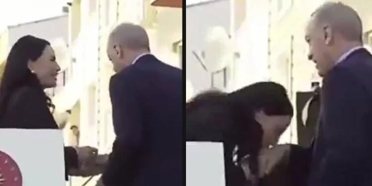 نائب تركية تقبل يد أردوغان وتثير جدلا واسعا..فيديو