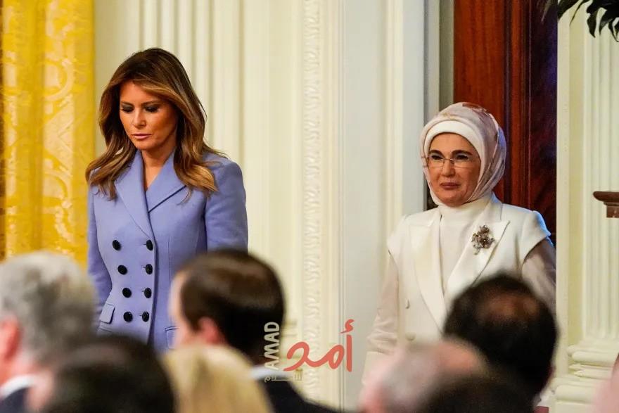أمينة أردوغان تحث ميلانيا ترامب على التحدث عن محنة أطفال غزة