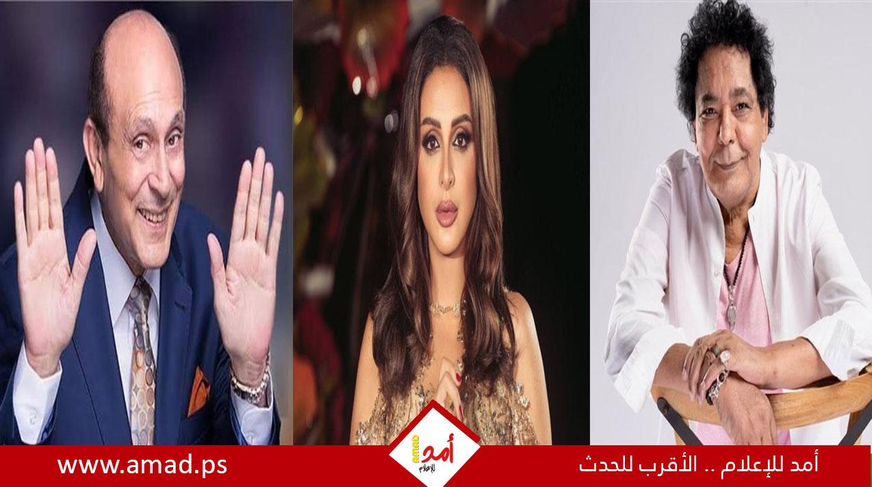 تطورات الحالة الصحية لنجوم الفن منير وأنغام ومحمد صبحى