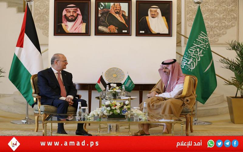 مصطفى يبحث مع وزير الخارجية السعودي تعزيز وتنسيق الجهود الإغاثية في غزة