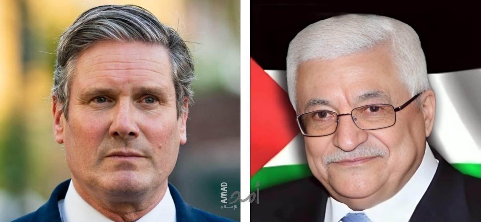خلال اتصال هاتفي مع عباس..ستارمر يعلن زيارة عن وزير خارجية بريطانيا إلى فلسطين