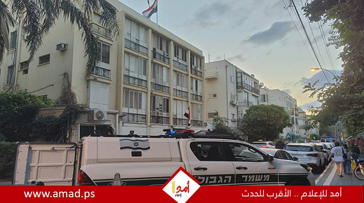 شرطة الاحتلال تُطلق النار على "مركبة مشبوهة" قرب السفارة المصرية في تل أبيب