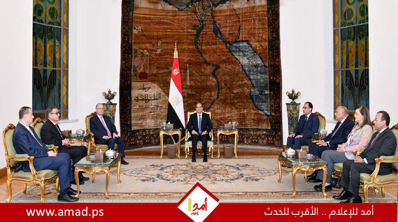 السيسي لــ مصطفى: مصر ستظل دومًا على موقفها الداعم للقضية الفلسطينية
