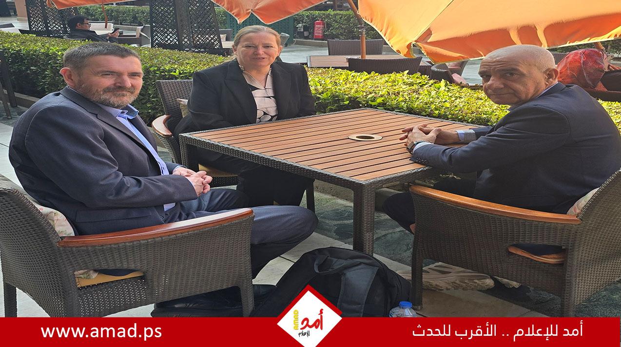 عمر شعبان يلتقي في القاهرة مع مبعوثة النرويج للشرق الاوسط  السيدة توران فيستي