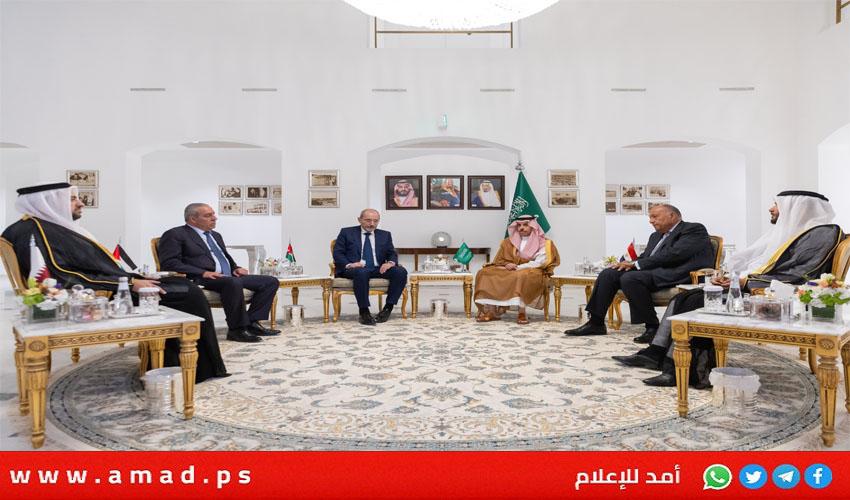 "السداسية العربية" تؤكد ضرورة إنهاء الحرب على غزة ..وتعارض اجتياح رفح