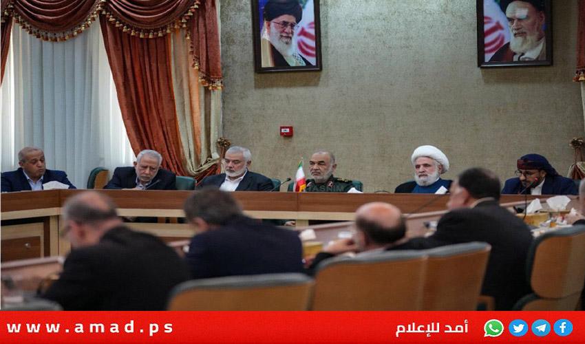 بينها حماس والجهاد والشعبية..فصائل "المحور" تلتقي قيادة الحرس الثوري في بلاد فارس