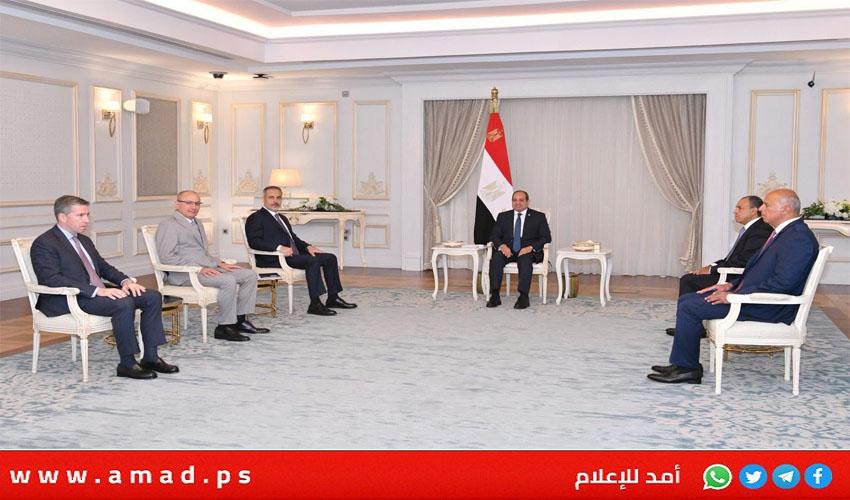 خلال لقاء الوزير التركي فيدان..السيسي يرفض احتلال غزة وخطة التهجير الإسرائيلية