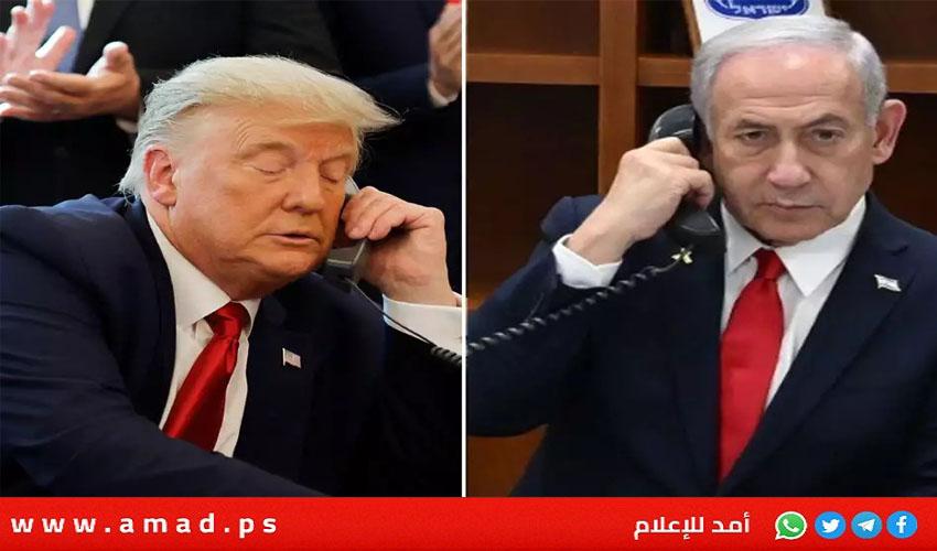خلال مهاتفة ترامب..نتنياهو يتحدث عن "محددات" للاتفاق مع إيران