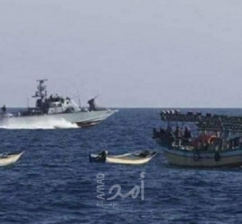 زوارق الاحتلال تستهدف الصيادين جنوب قطاع غزة 
