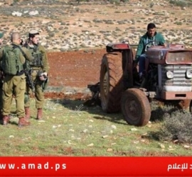 جيش الاحتلال يعتقل مُسنا ويستولي على جراره الزراعي في دير استيا