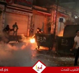 إصابات بالاختناق خلال مواجهات مع قوات الاحتلال في بلدة بيت أمر