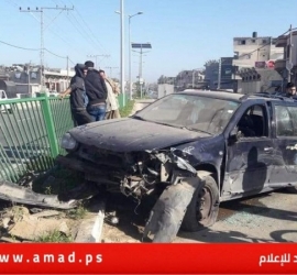 مرور غزة: (5) إصابات في 13 حـادث سـير