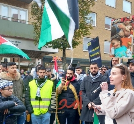 وقفات تضامنية مع الشعب الفلسطيني في ألمانيا والسويد