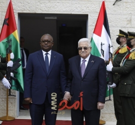 الرئيس عباس يستقبل رئيس جمهورية "غينيا بيساو"
