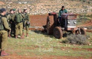 جيش الاحتلال يستولي على معدات زراعية شمال رام الله