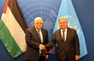 الرئيس عباس يبحث مع غوتيريش مستجدات القضية الفلسطينية