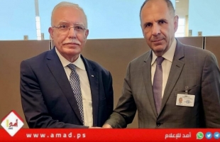 لقاء يجمع وزير الخارجية الفلسطيني مع نظيره اليوناني في نيويورك