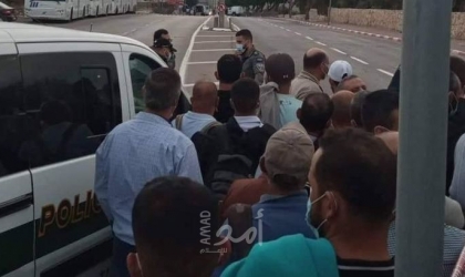 الاحتلال يغلق طريق نابلس- قلقيلية-حوارة