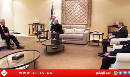الملك عبد الله يلتقي غانتس لإيجاد أفق حقيقي لتحقيق السلام على أساس حل الدولتين
