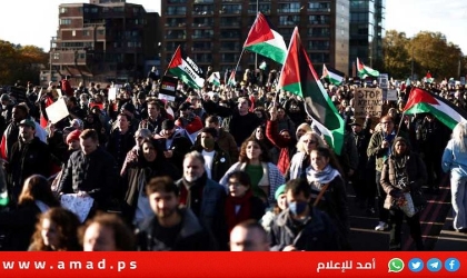 بريطانيا: مظاهرات حاشدة تضامناً مع قطاع غزة في العاصمة لندن