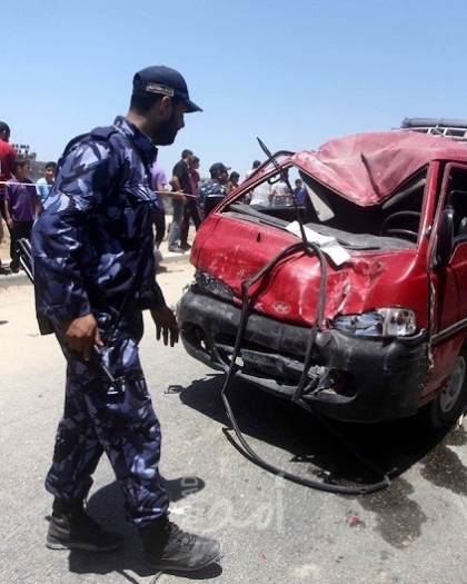 مرور غزة: (8) إصابات في 10 حوادث سير