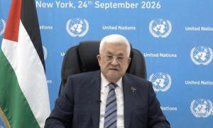 في خطابه عن بعد.. عباس: نريد إقامة دولة فلسطينية غير مسلحة تعيش جنبا إلى جنب مع دولة إسرائيل