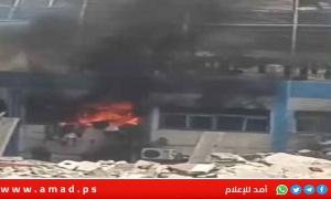 مصابون في استهداف جيش الاحتلال خيام النازحين ومحيط مشفى في جباليا شمال قطاع غزة