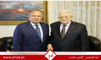 الرئيس عباس يلتقي الأمين العام لجامعة الدول العربية نبيل فهمي