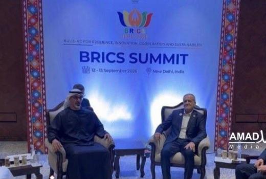 لقاء بين الرئيس الإيراني وولي عهد أبوظبي على هامش قمة بريكس في الهند
